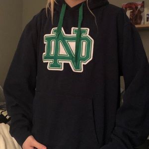 Navy blue Norte Dame unisex hoodie